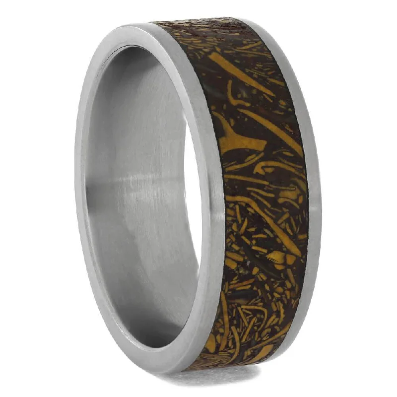 Coquina Jasper Wedding Band