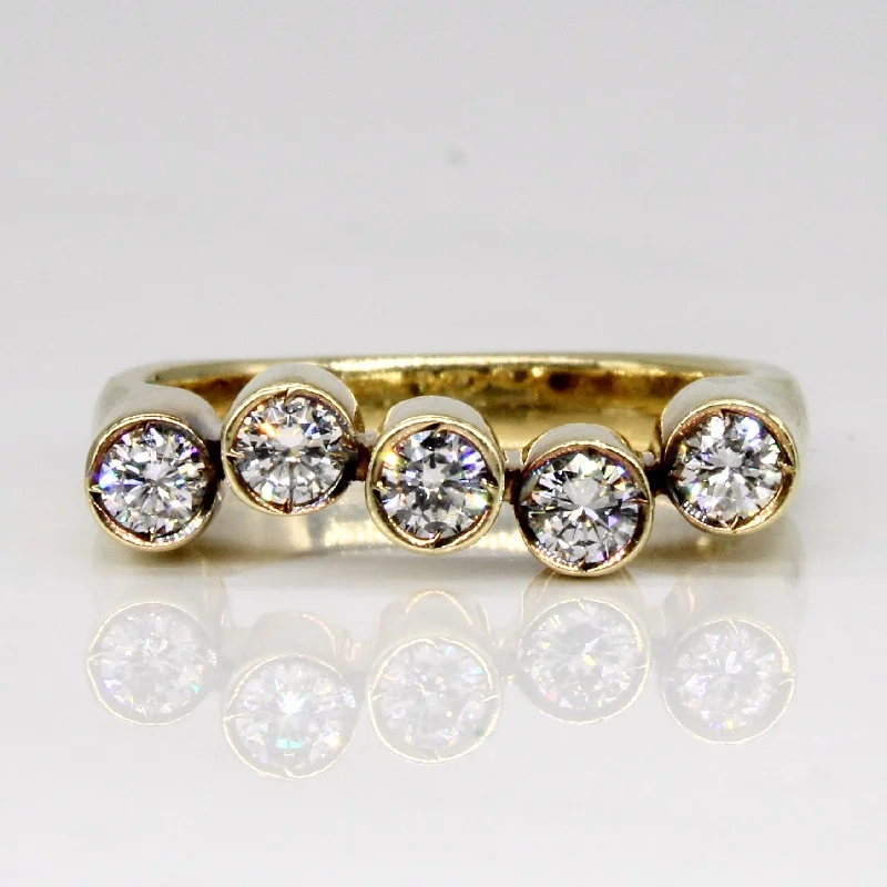 Bezel Set Diamond Ring | 0.40ctw | SZ 5.5 |