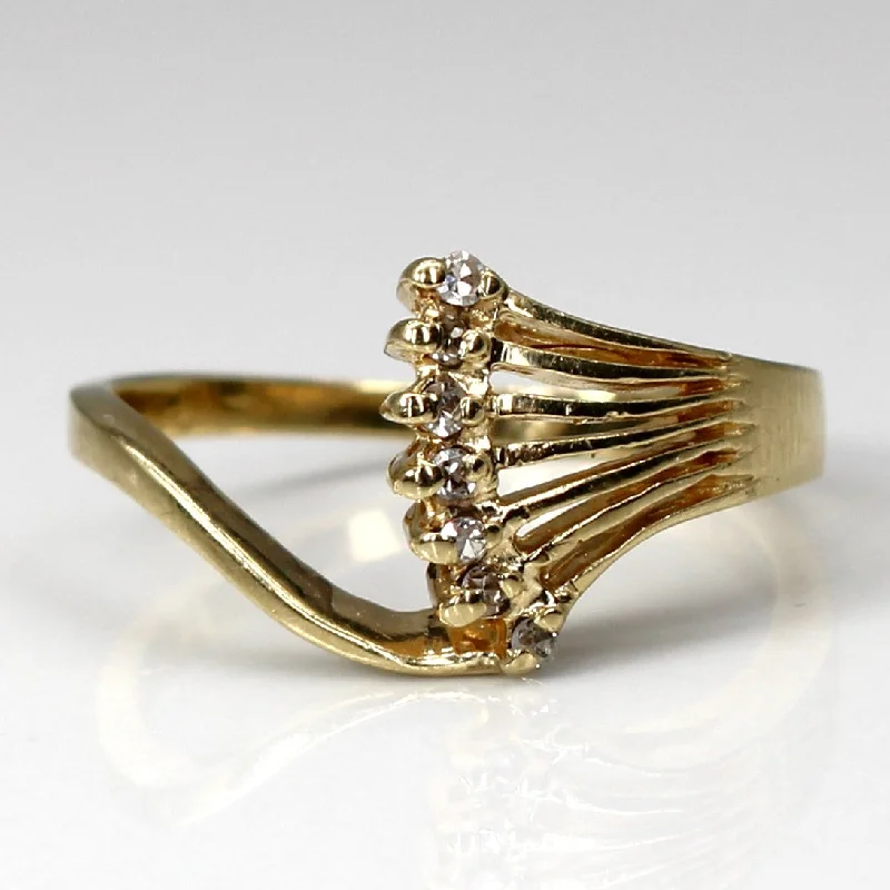 Bypass Diamond Ring | 0.04ctw | SZ 6.25 |