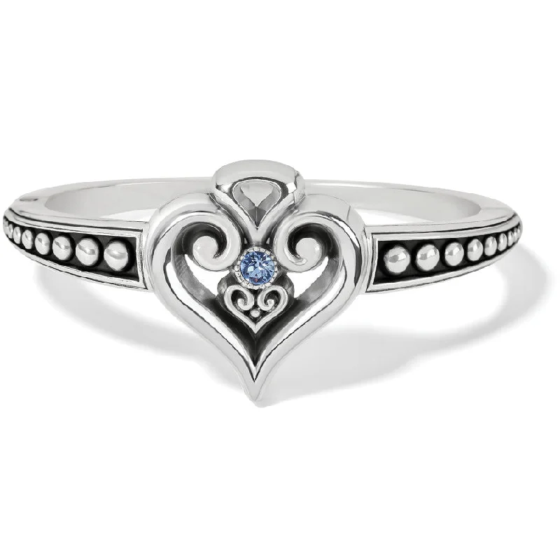 Alcazar Heart Glint Hinged Bangle