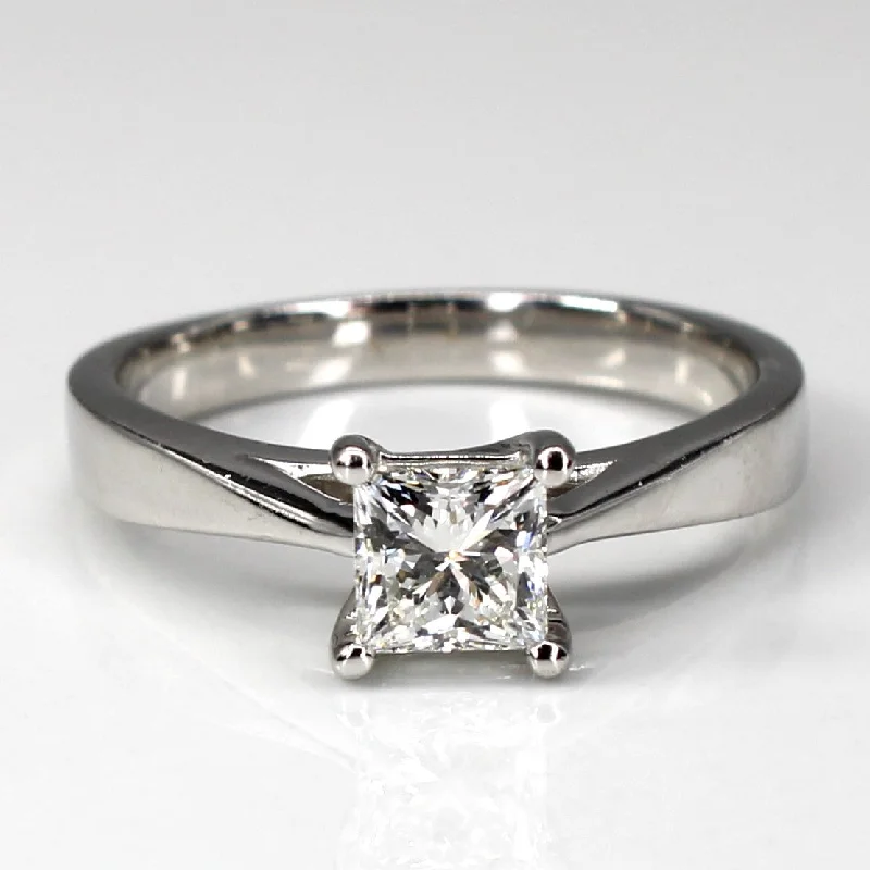 Canadian Princess Diamond Engagement Ring | 0.72ct VS1 H | SZ 7 |