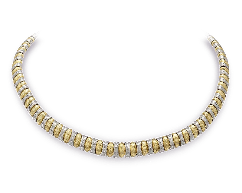 Henry Dunay Gold and Platinum Necklace