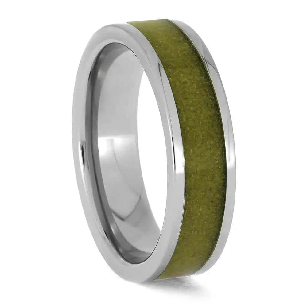 Yellow Tone Sand in Titanium Band