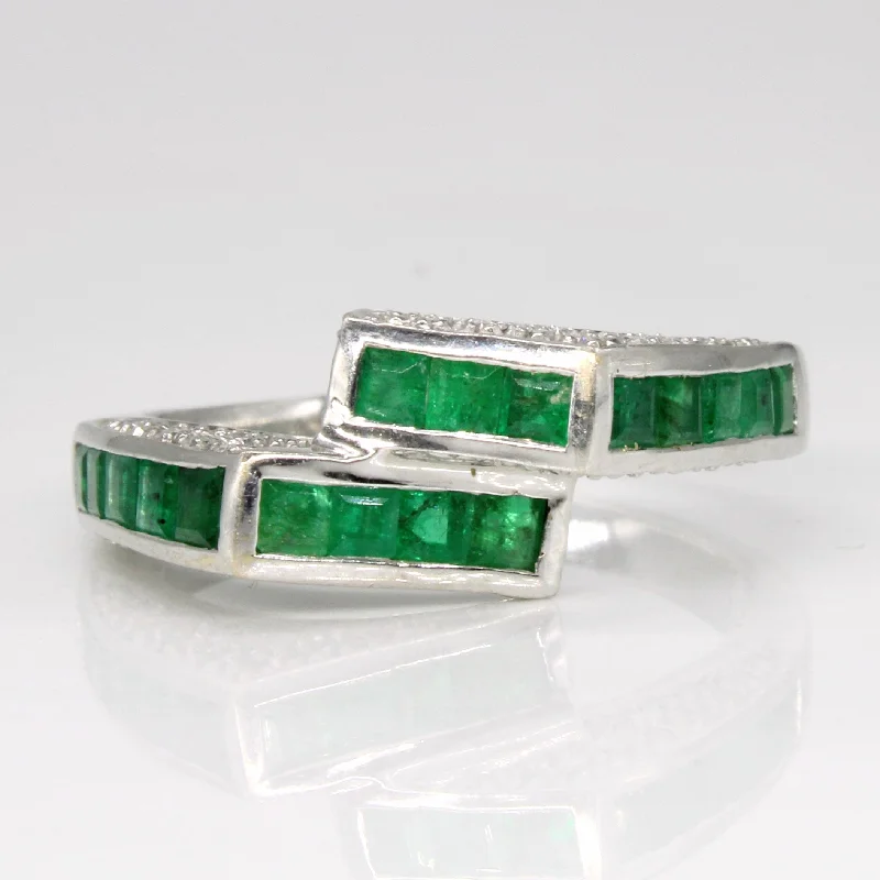 Emerald & Diamond Ring | 1.02ctw, 0.25ctw | SZ 7.75 |