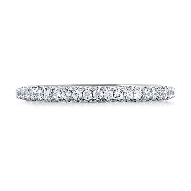 A.Jaffe Micro Pavé Rollover Diamond Wedding Band MR1534/50