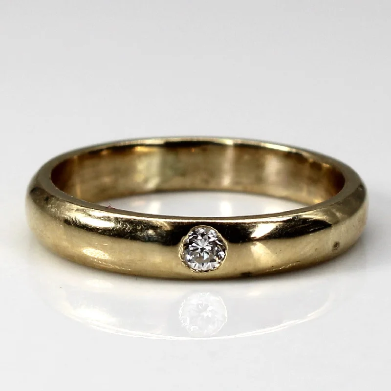 Flush Set Diamond Band | 0.04ct | SZ 4.75 |