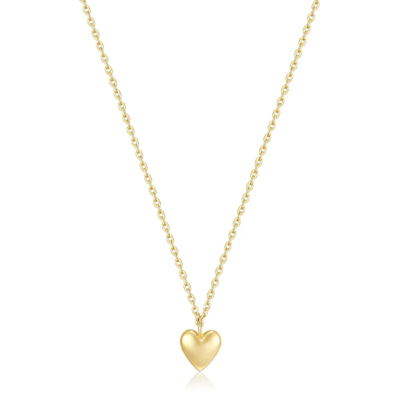 Micro Heart Charm Necklace