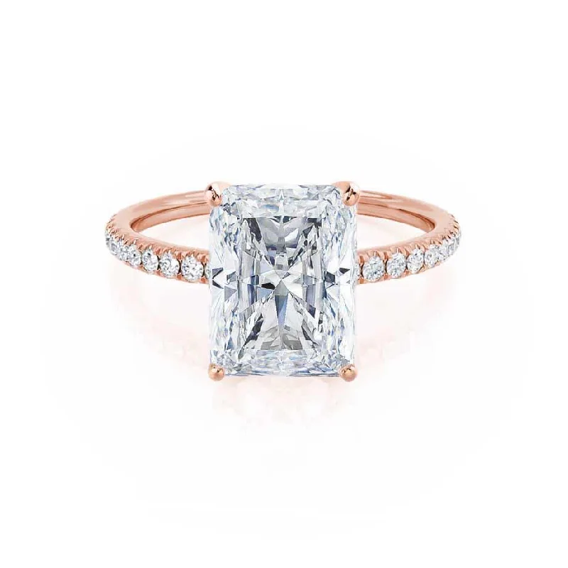 1.20 CT Radiant Shaped Moissanite Solitaire Style Engagement Ring