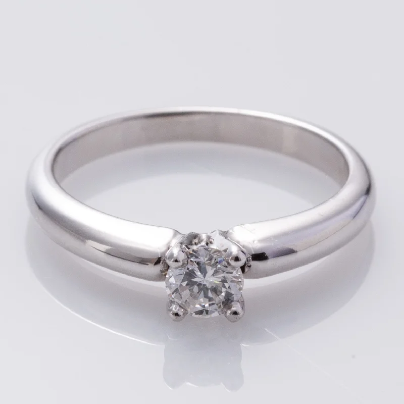 14K White Gold Diamond Ring | 0.28ct I1 H/I | SZ 5.5 |