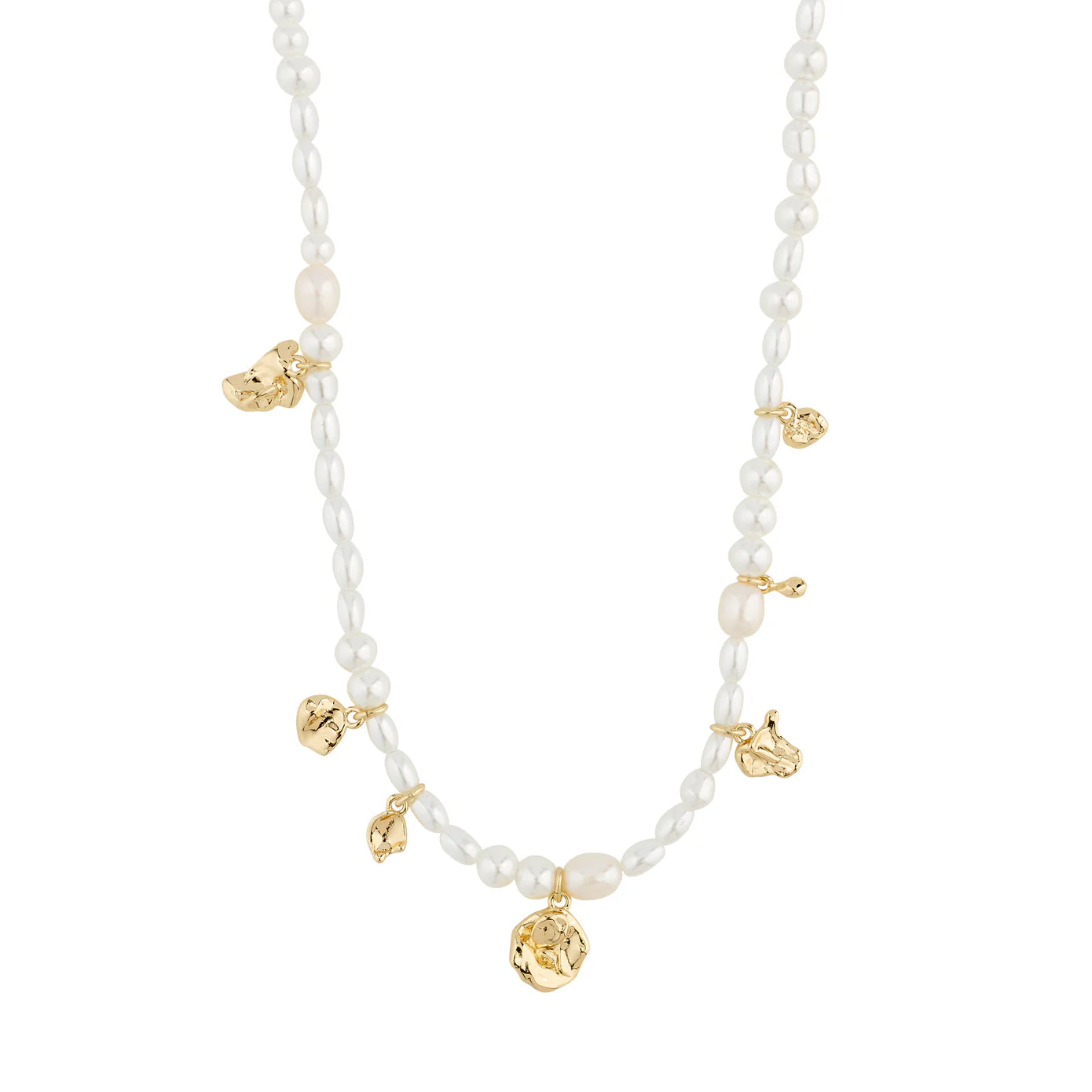 Intent Gold Plated Pearl Necklace