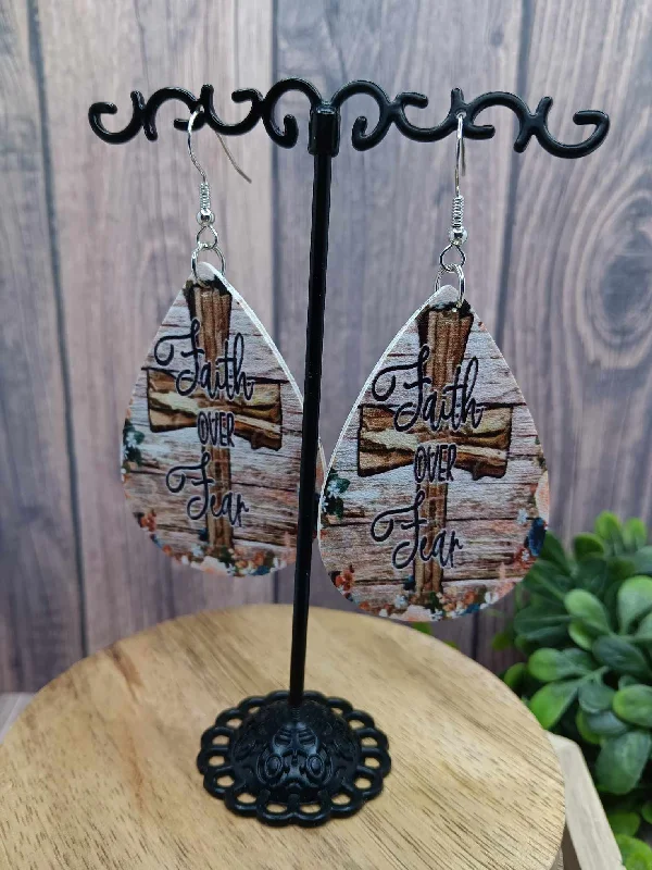 Faith Over Fear Earrings