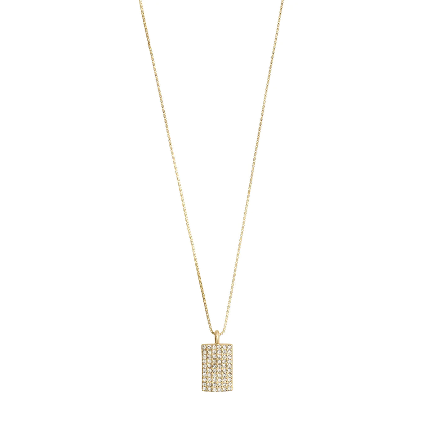 Be Gold Plated Crystal Necklace