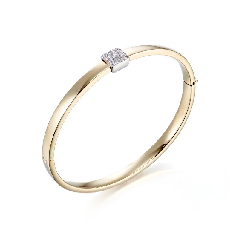 Diamond Square Stackable Bangle