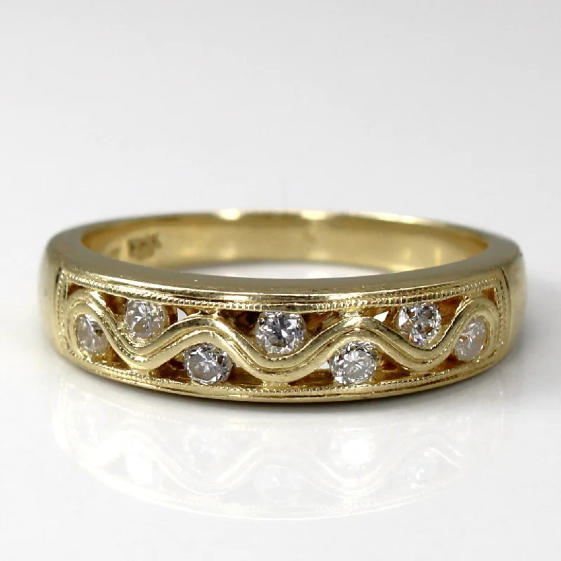 Textured Diamond Band | 0.21ctw | SZ 6 |