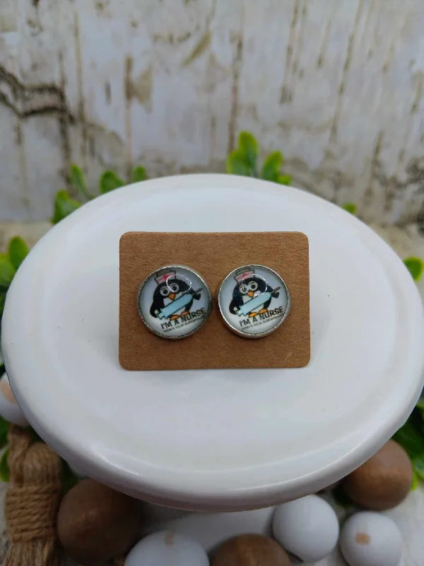 Penguin Nurse Earrings