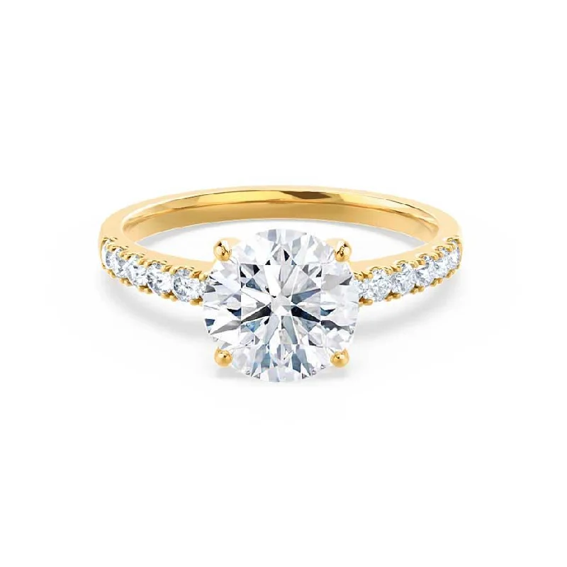 1.20 CT Round Shaped Moissanite Solitaire Style Engagement Ring