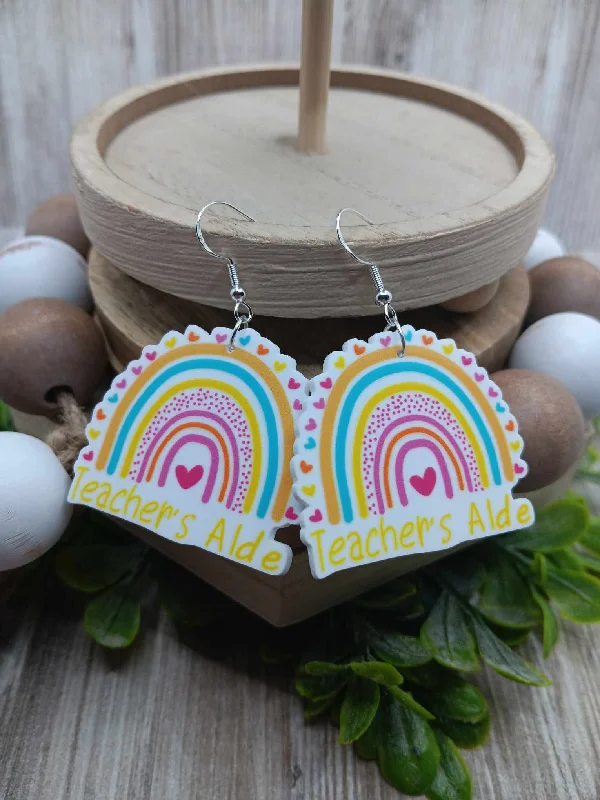 Teacher's Aide Rainbow Earrings