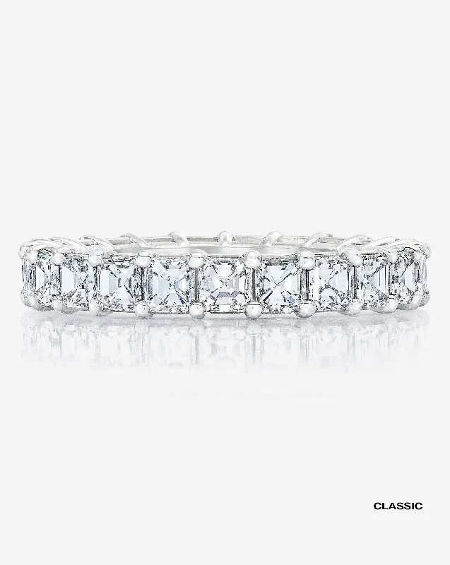 Asscher Diamond Eternity Band