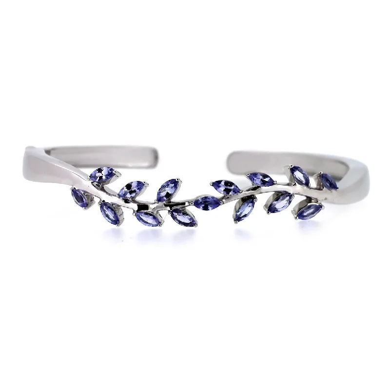 925 Sterling Silver Tanzanite Bangle