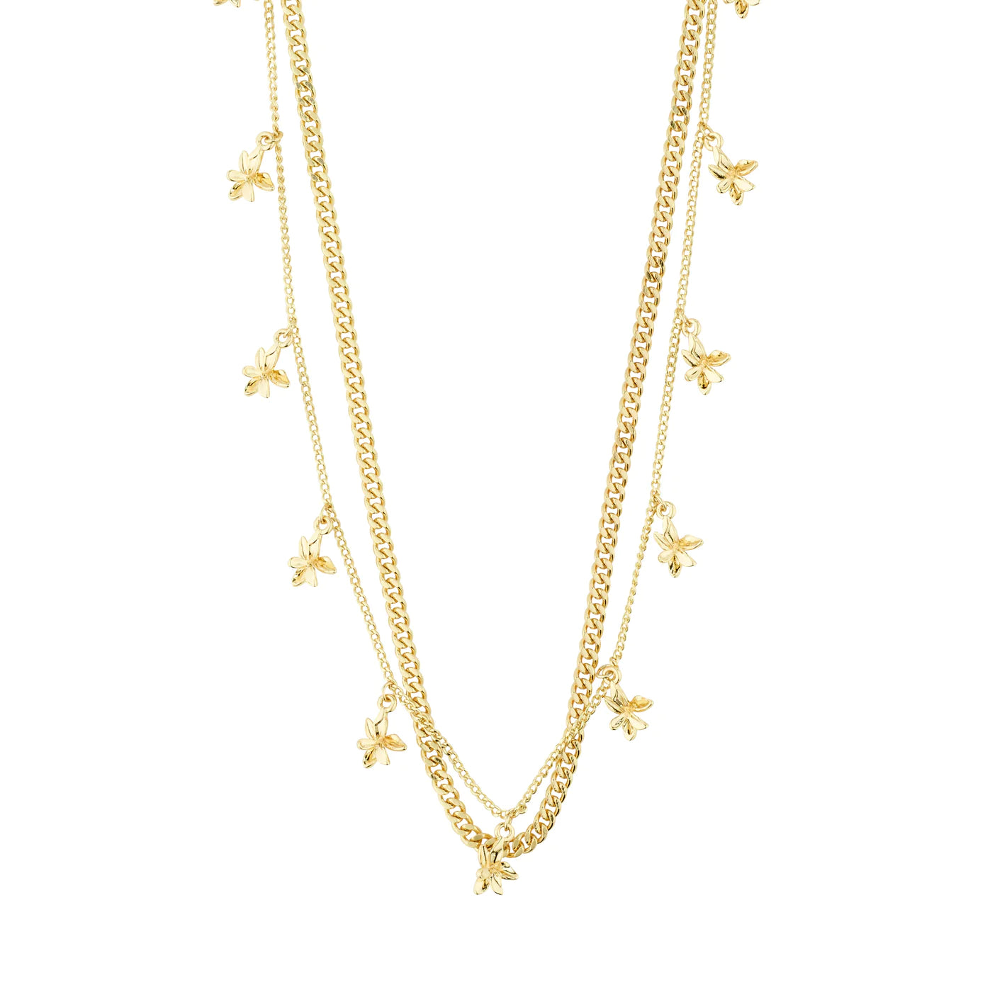 Riko Gold Plated 2-in-1 Necklace Set