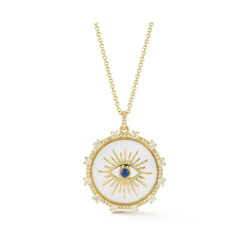 Floating Evil Eye Necklace