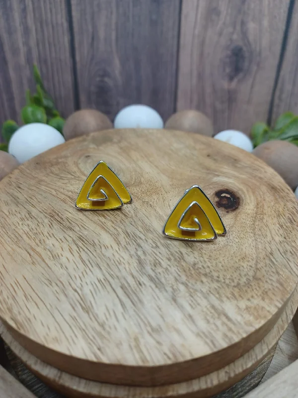 Yellow Teardrop Earrings