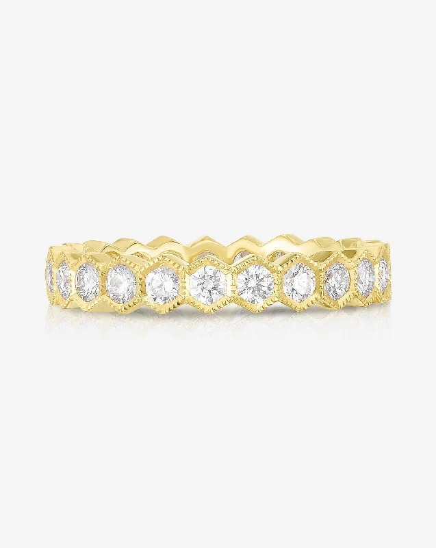 Hexagon Eternity Band