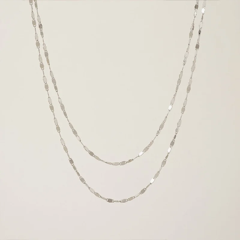 Silver Plated Cleo Layered Necklace