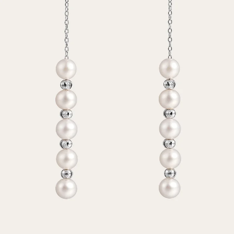 Freshwater Pearl Dangle Earrings in Sterling Silver Jewelry Accessories Gifts For Women