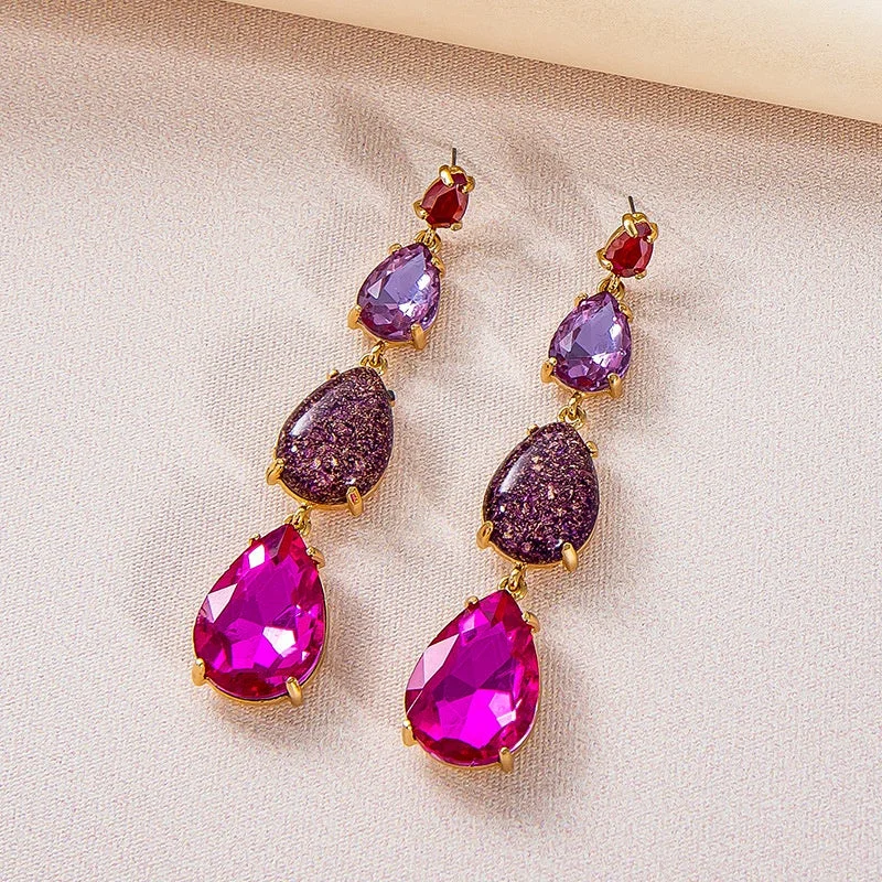 Tear Drop Shaped Earrings (Avail. in 3 colors)