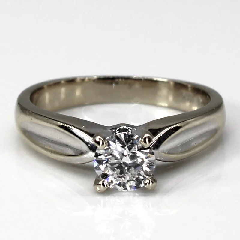 Solitaire Canadian Diamond Engagement Ring | 0.71ct I1 F/G | SZ 7.25 |