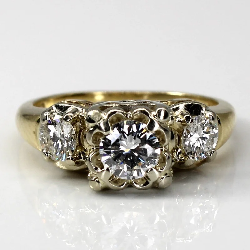 Three Stone Diamond Ring | 1.00ctw | SZ 6.25 |