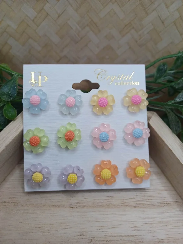 Glow in the Dark Flower Earring Set