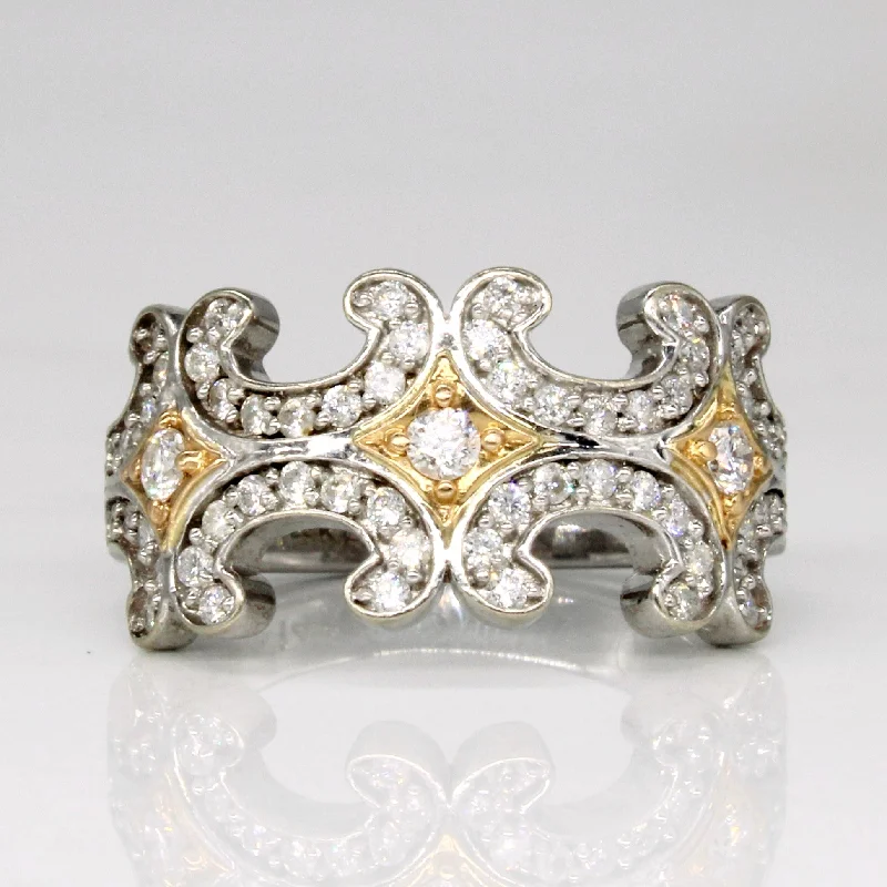 Ornate Diamond Ring | 0.65ctw | SZ 5 |