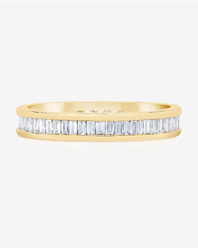 Baguette Diamond Channel Set Eternity Band