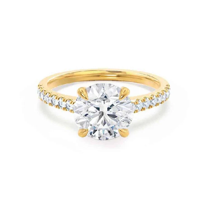 1.20 CT Round Shaped Moissanite Solitaire Engagement Ring