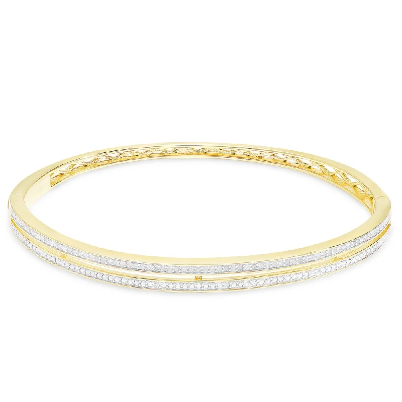 Finesque 1/3ct TDW Diamond Bangle