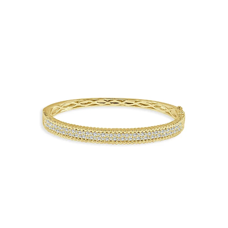 Joelle Diamond Bangle 14K Yellow Gold 1 3/4 CT TDW