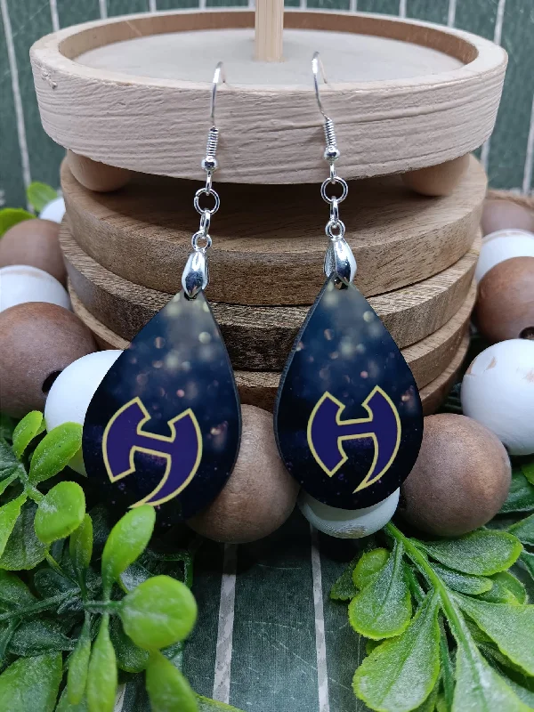 Hiram High School Teardrop Earrings