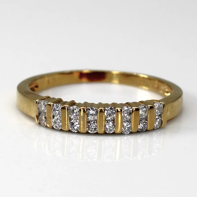 Channel Set Diamond Ring | 0.16ctw | SZ 6.5 |