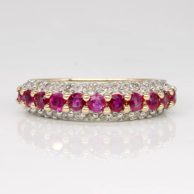 Ruby & Diamond Ring | 0.45ctw, 0.16ctw | SZ 6 |