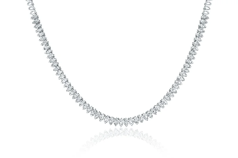 Diamond Pretty Lady Eternity Necklace