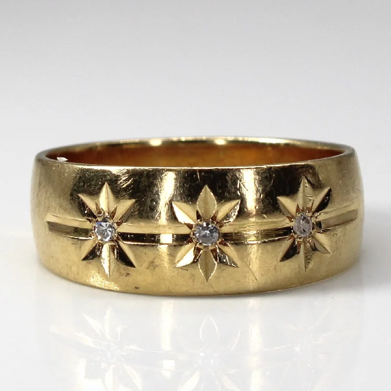 Starburst Diamond Band | 0.08ctw | SZ 10.5 |