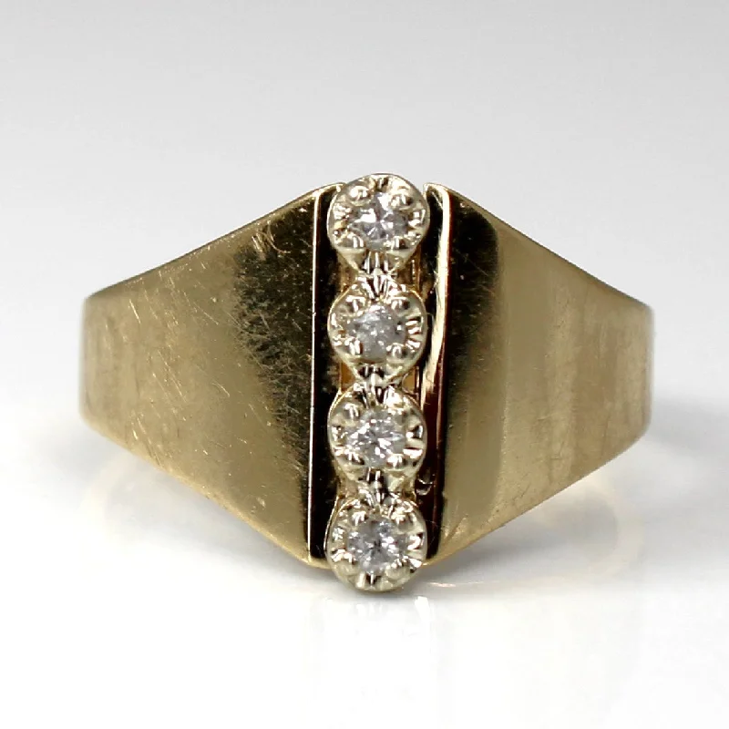 Four Stone Diamond Ring | 0.04ctw | SZ 4.25 |