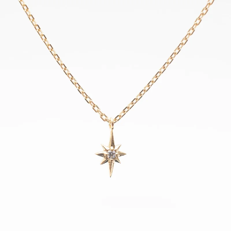 Tiny Gold Vermeil North Star Necklace