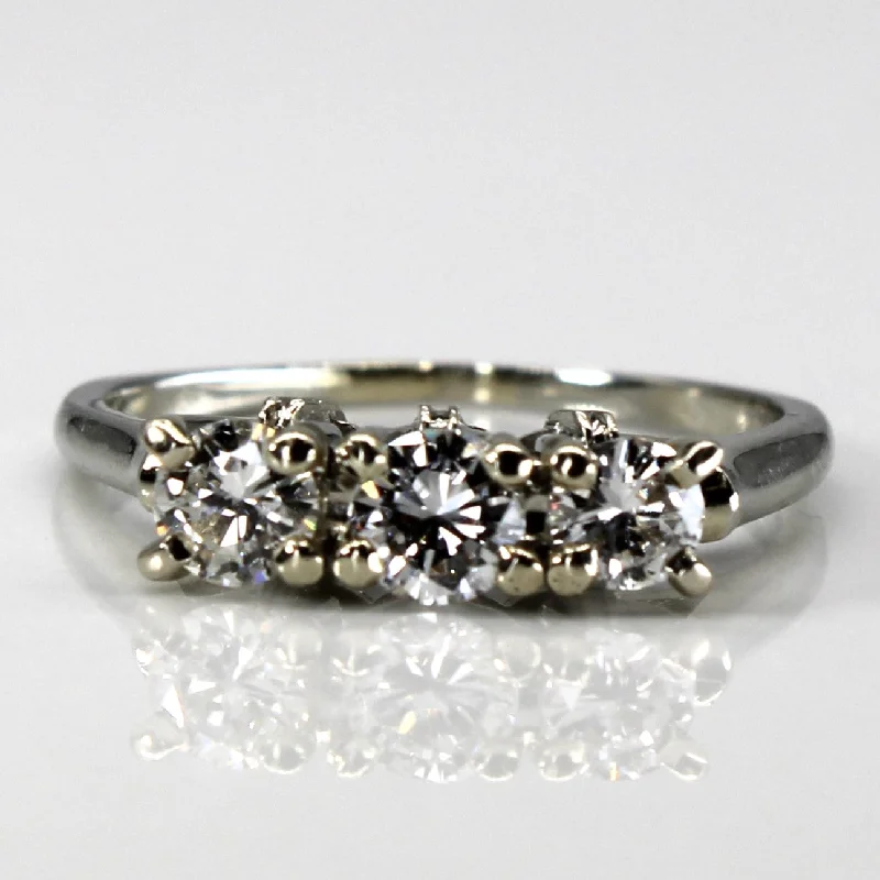 Three Stone Diamond Ring | 0.75ctw | SZ 7.5 |